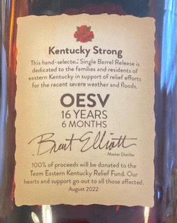 Four Roses Kentucky Strong OESV side label