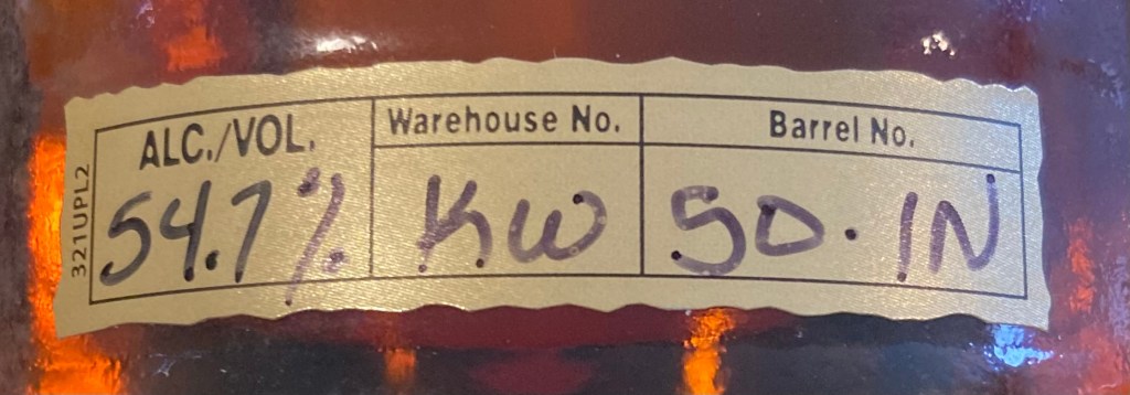 Four Roses OBSQ bourbon front label