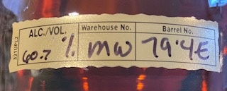 Four Roses OESF Kentucky Straight Bourbon Whiskey Front Label