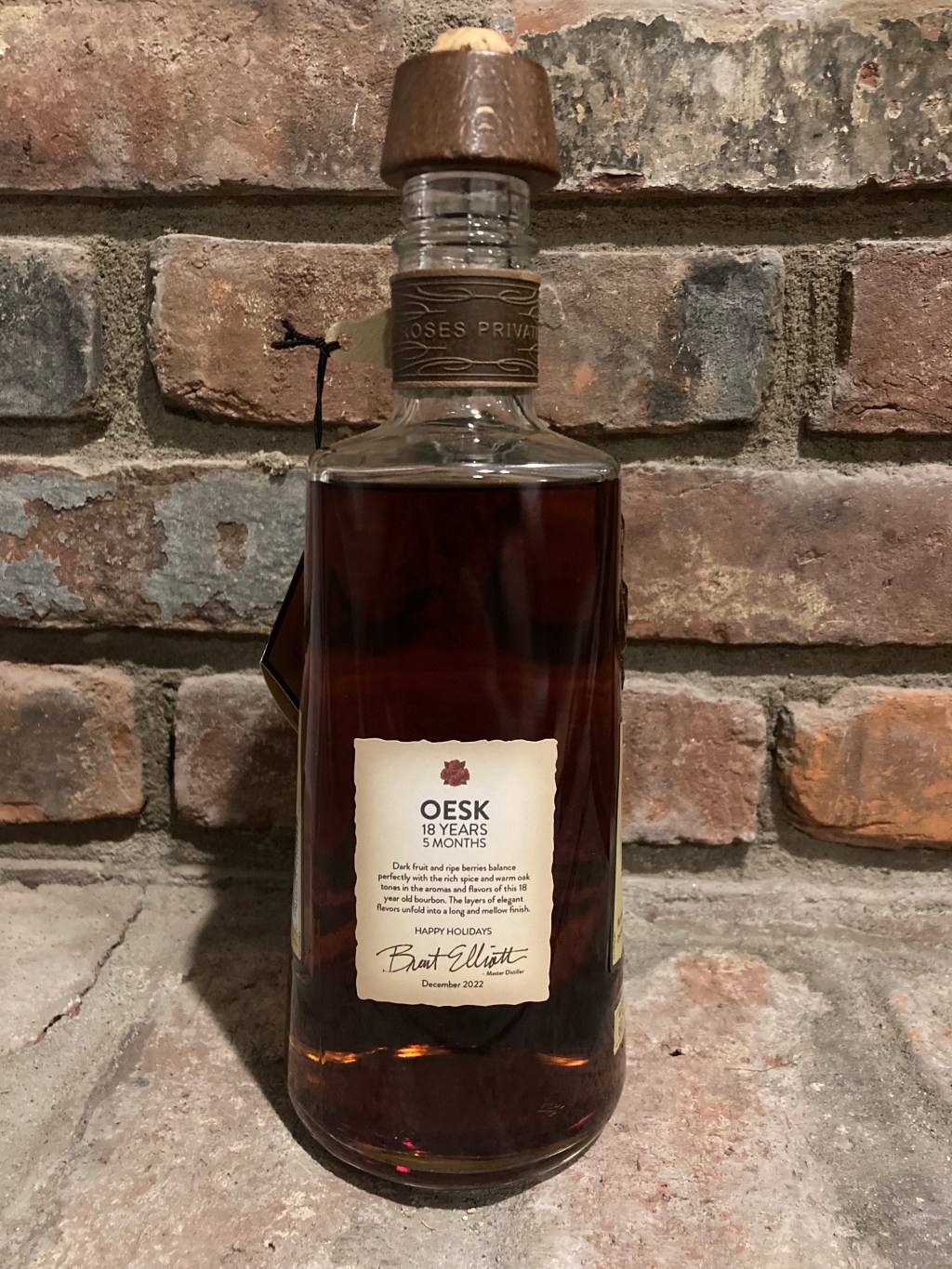 Four Roses “Happy Holidays” OESK Single Barrel Bourbon 18 Year 5 Months 60.7% RS&nbsp;38-3I