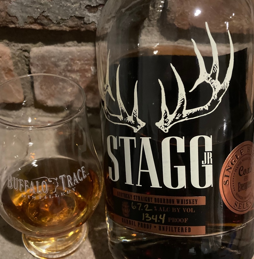 Stagg Jr Bourbon and Buffalo Trace Glencairn