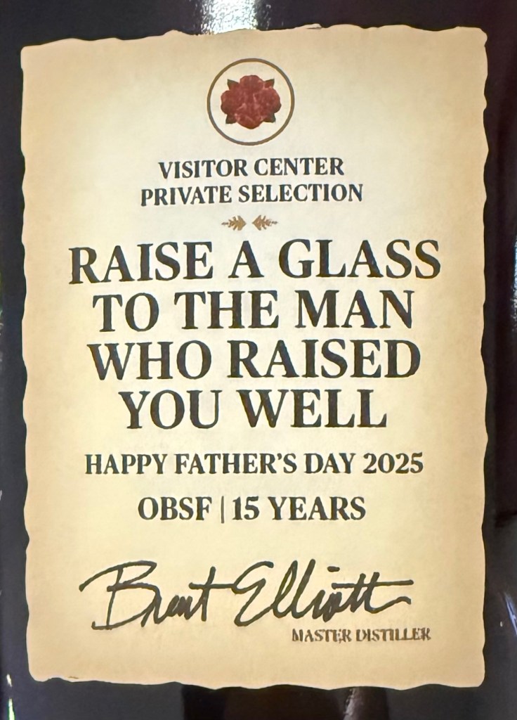 Four Roses 2025 OBSF 15 Year Side Label